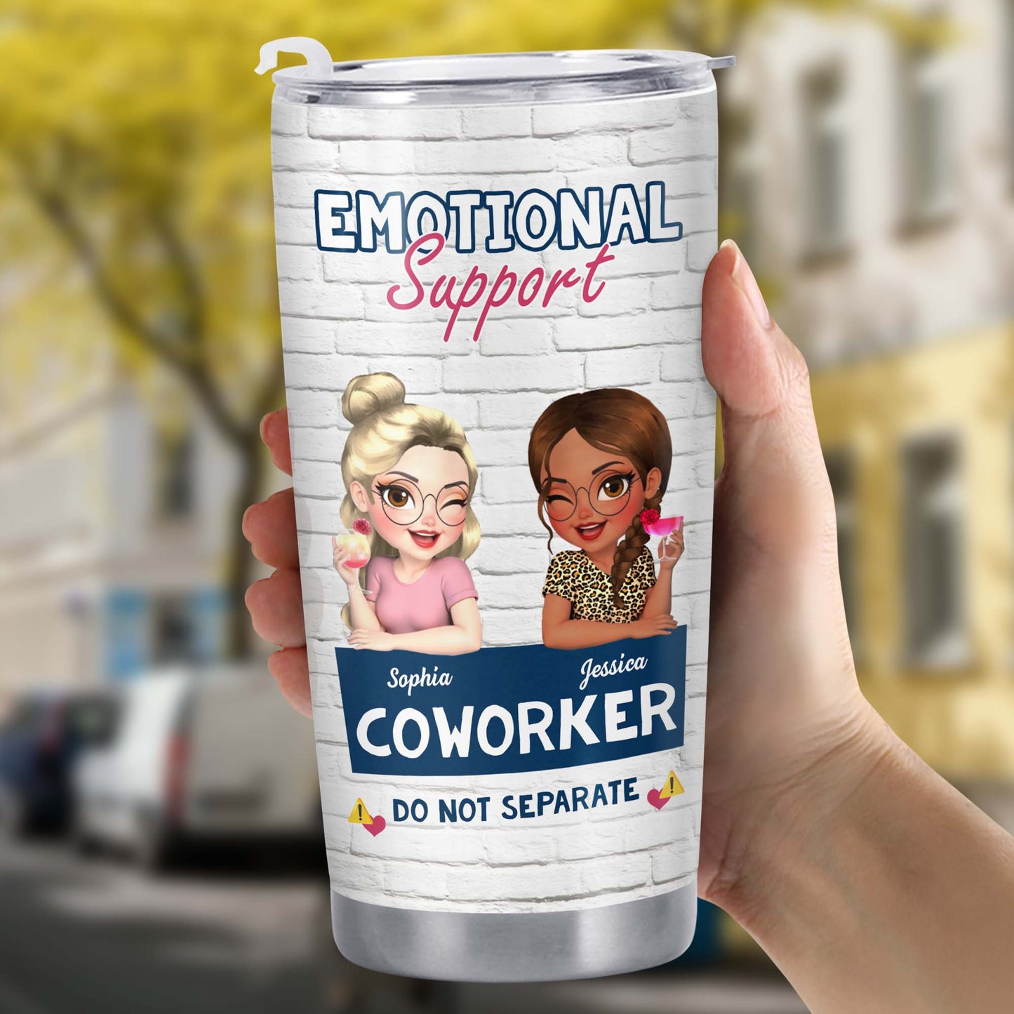 Emotional Support Coworker Tumbler