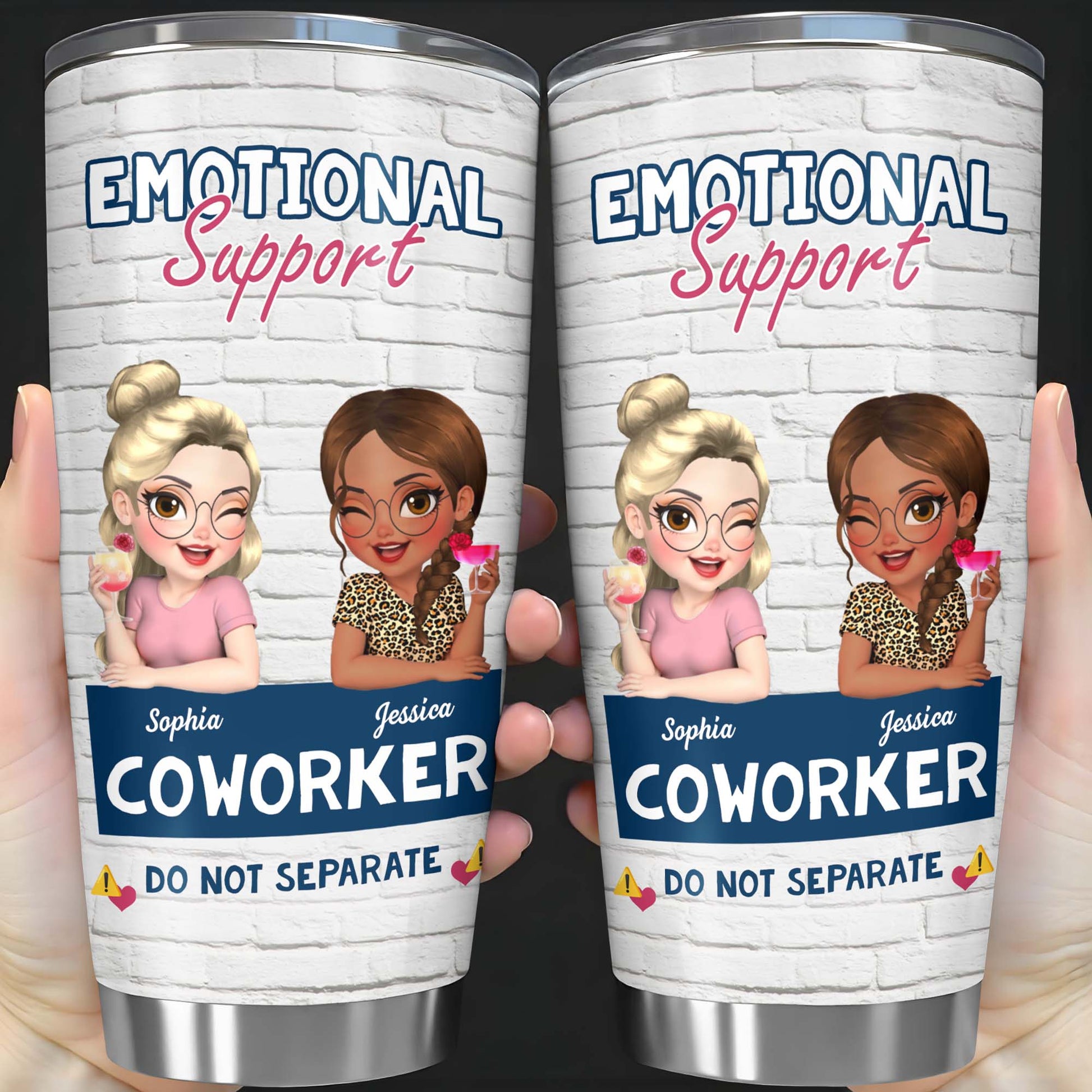 Emotional Support Coworker Tumbler