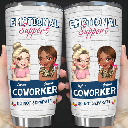 Emotional Support Coworker Tumbler