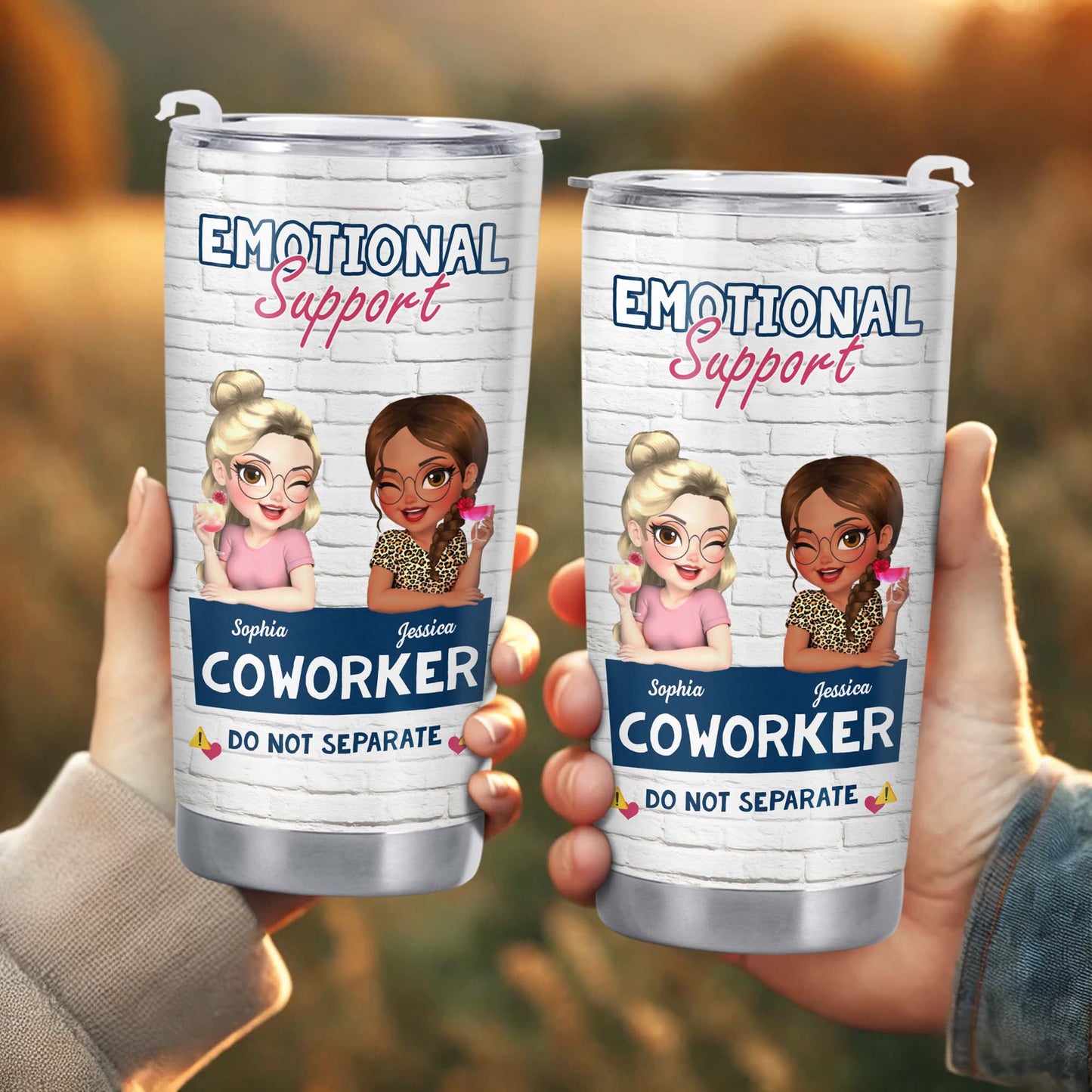 Emotional Support Coworker Tumbler