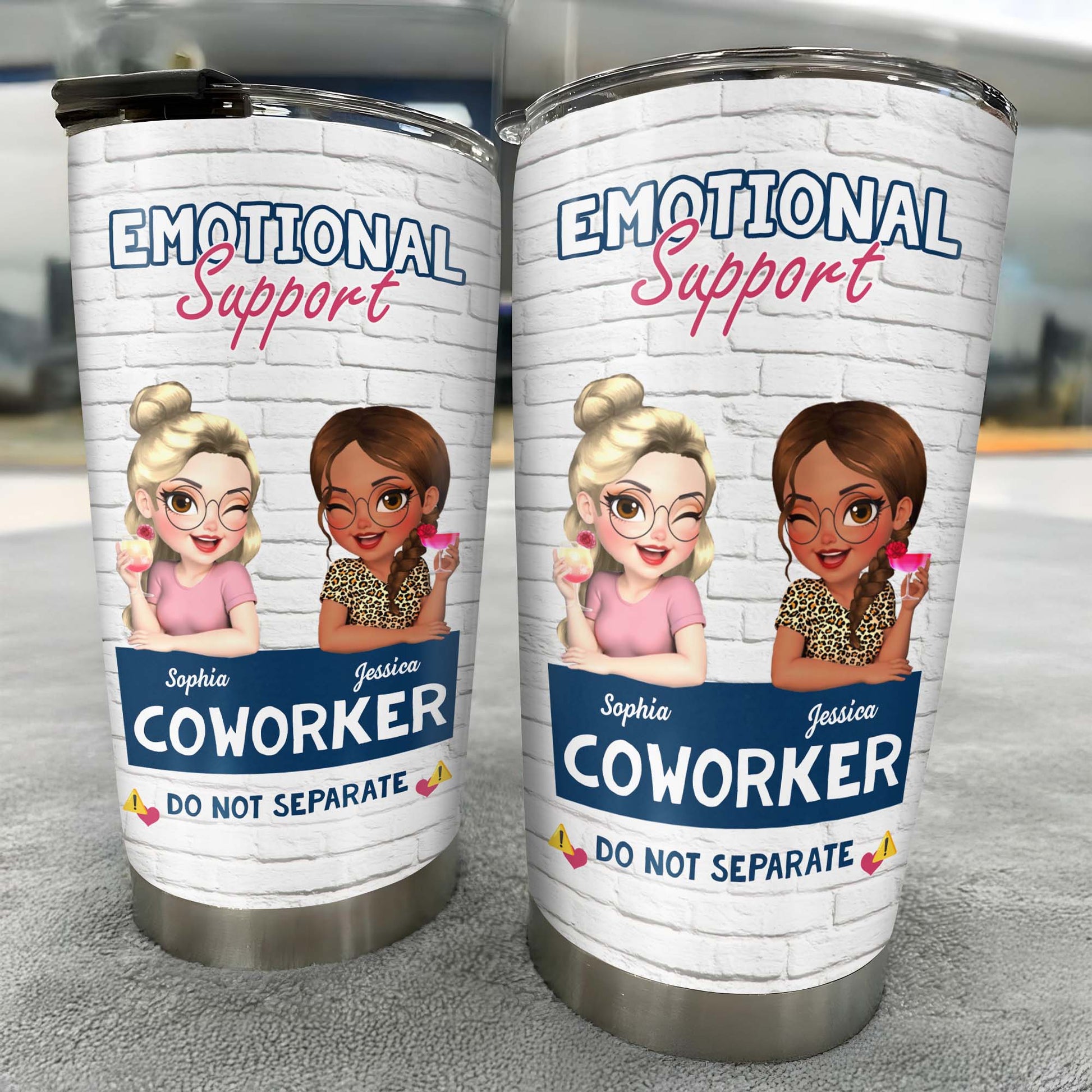 Emotional Support Coworker Tumbler