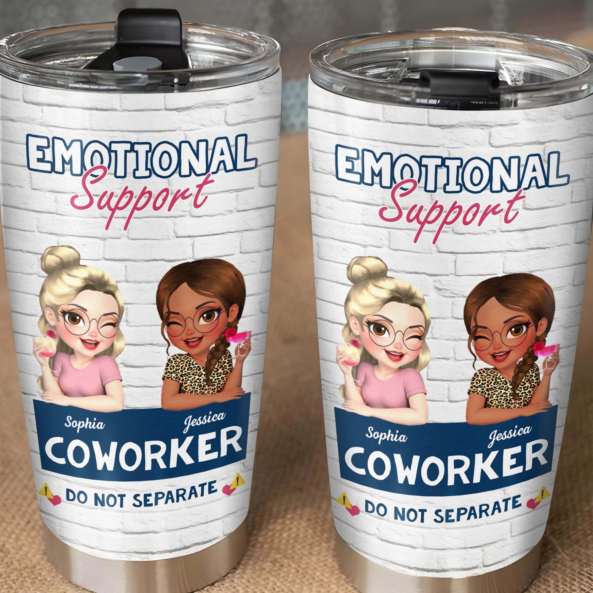 Emotional Support Coworker Tumbler