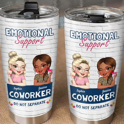 Emotional Support Coworker Tumbler