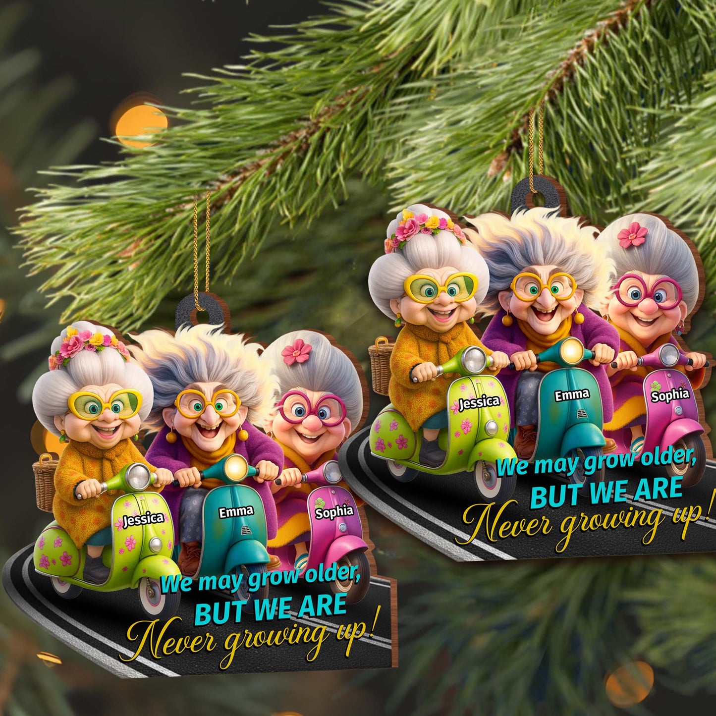 We May Grow Older But We Are Never Growing Up, Older Women, Scooters