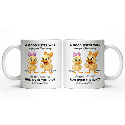 A Good Sister Will Wipe Your Tears Away With Cartoon Ducks