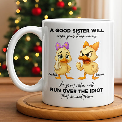 A Good Sister Will Wipe Your Tears Away With Cartoon Ducks
