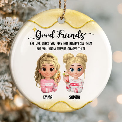 Good Friends Are Like Stars, Girls With Christmas Sweaters