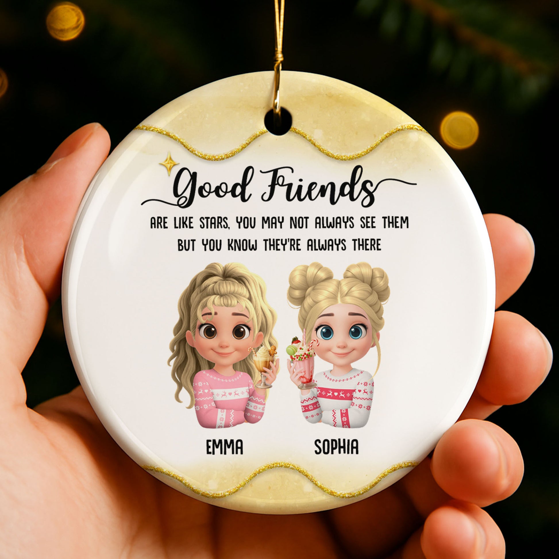 Good Friends Are Like Stars, Girls With Christmas Sweaters