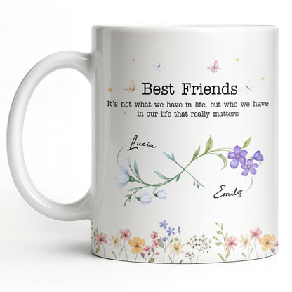Best Friends, Lifes True Treasures, Flowers And Butterflies