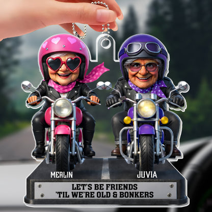 Let's Be Friends 'Til We're Old & Bonkers, Motorcycles And Helmets