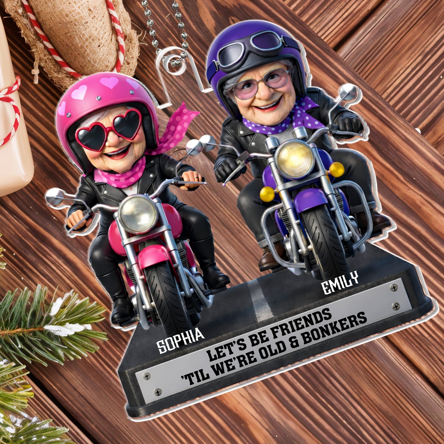 Let's Be Friends 'Til We're Old & Bonkers, Motorcycles And Helmets