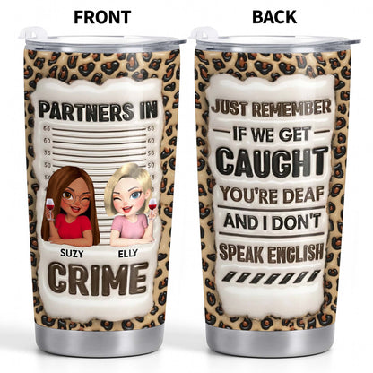 Partners In Crime, Just Remember If We Get Caught, Cartoon Characters, Leopard Print
