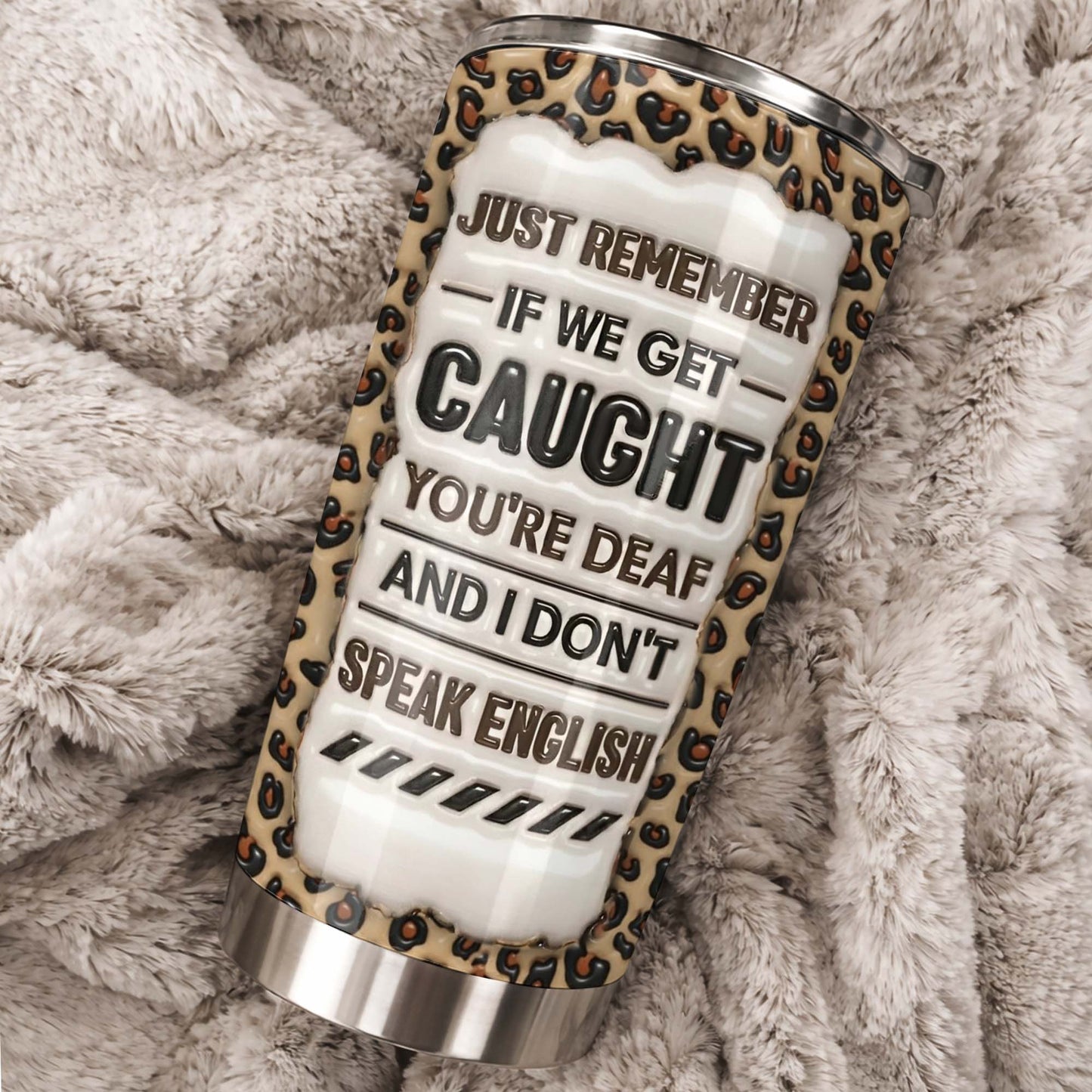 Partners In Crime, Just Remember If We Get Caught, Cartoon Characters, Leopard Print