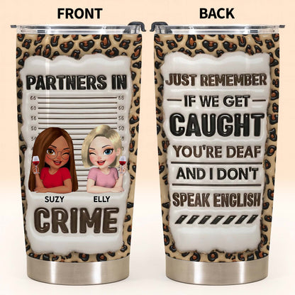 Partners In Crime, Just Remember If We Get Caught, Cartoon Characters, Leopard Print