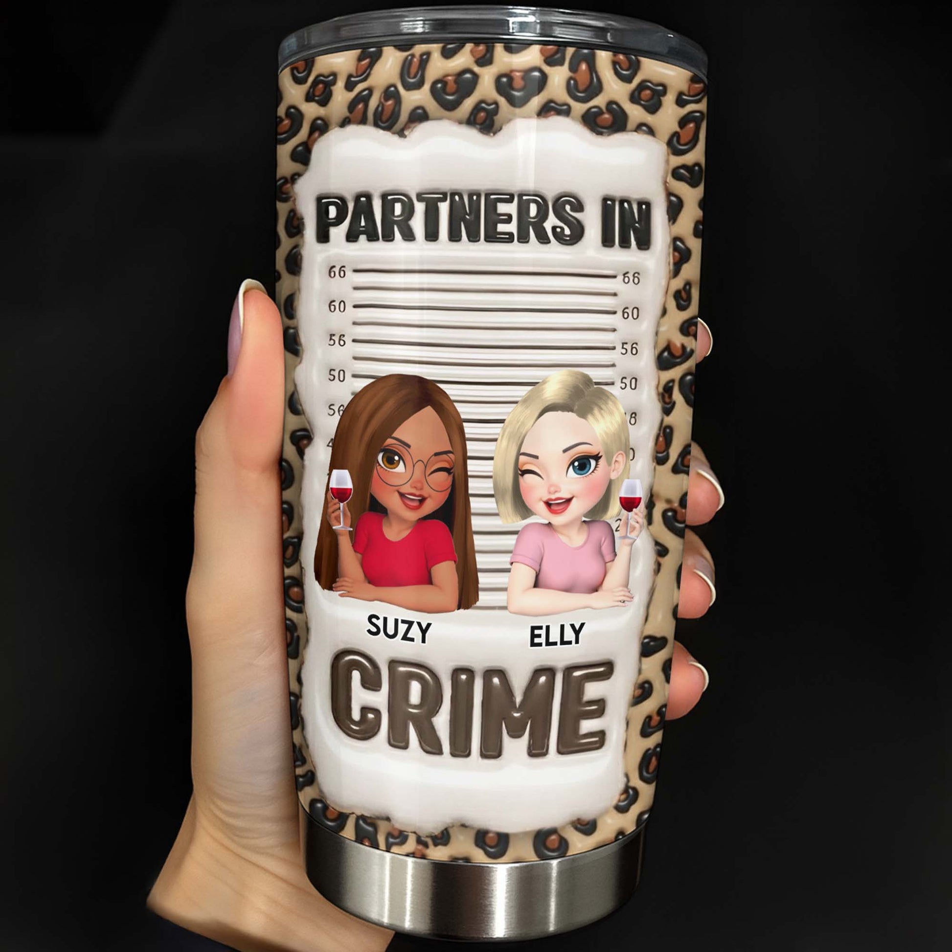 Partners In Crime, Just Remember If We Get Caught, Cartoon Characters, Leopard Print