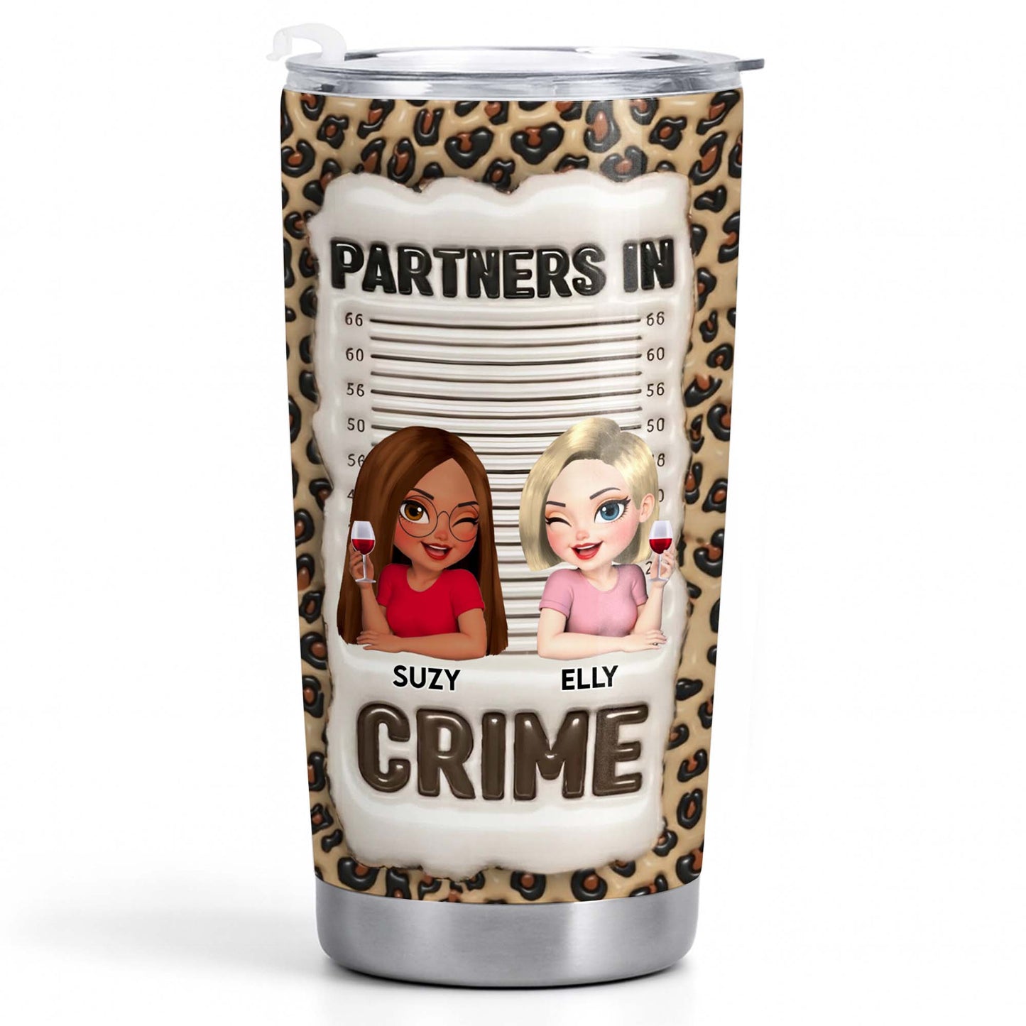 Partners In Crime, Just Remember If We Get Caught, Cartoon Characters, Leopard Print