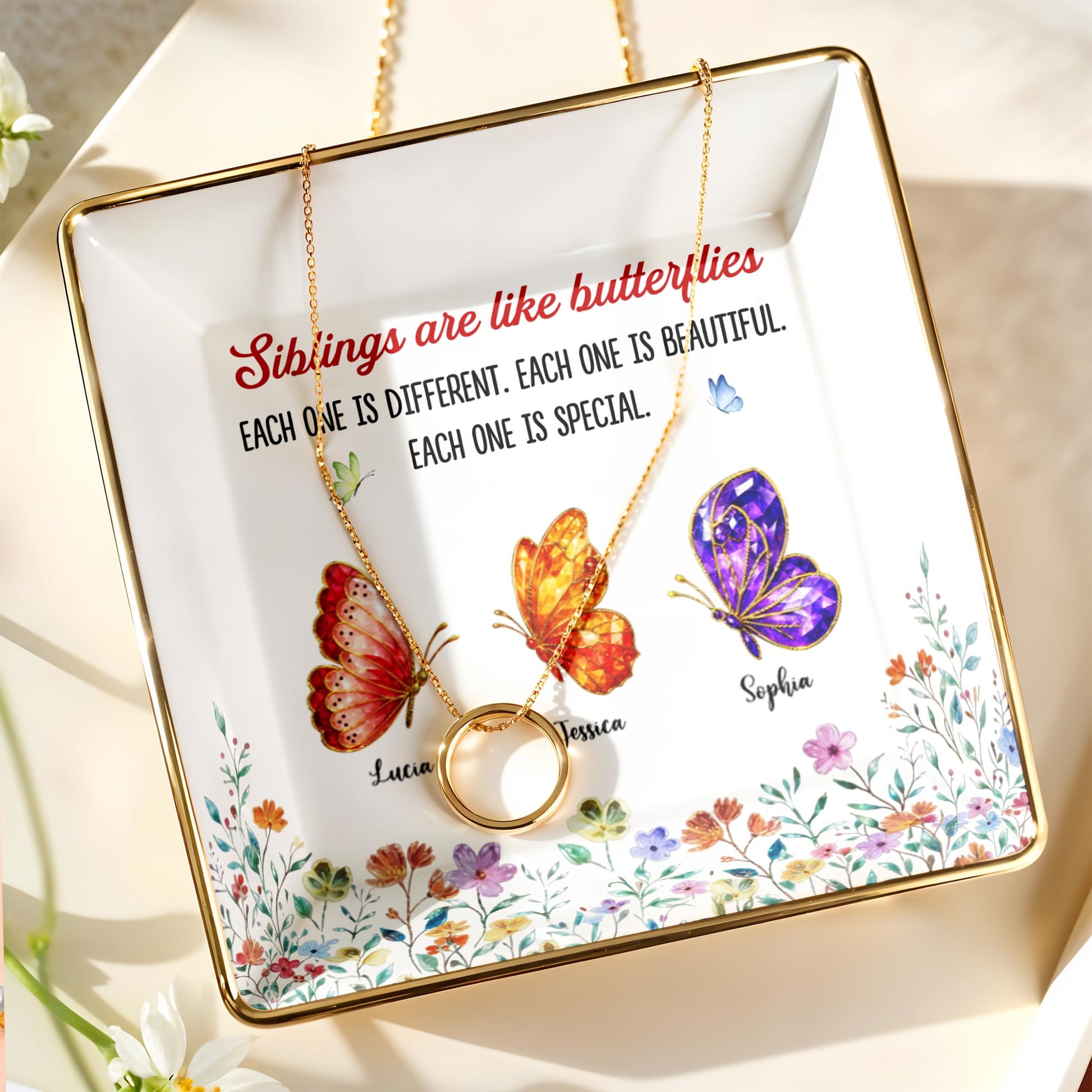 Siblings Are Like Butterflies Beautiful And Special Colorful Butterfly Floral