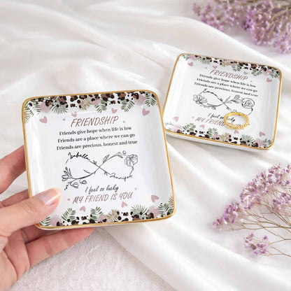 Friends Give Hope When Life Is Low, Flowers and Hearts Design