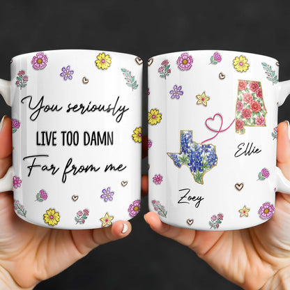 You Seriously Live Too Damn Far From Me, Flowers And Heart