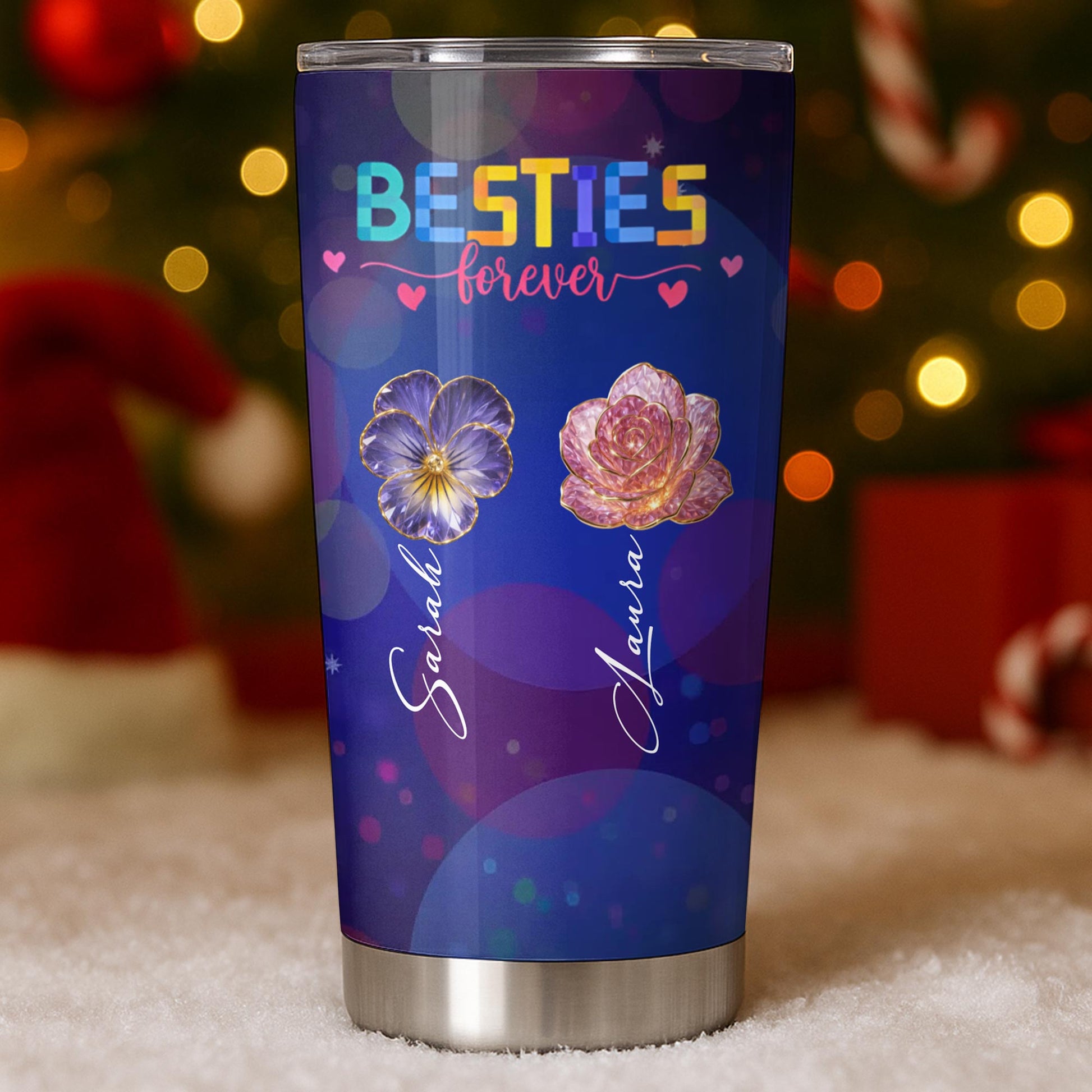 To My Best Friend, Flowers, Hearts, And Stars