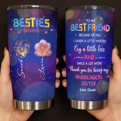 To My Best Friend, Flowers, Hearts, And Stars