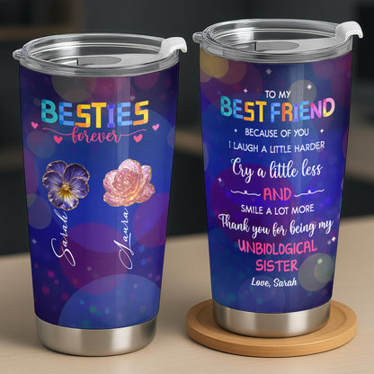 To My Best Friend, Flowers, Hearts, And Stars