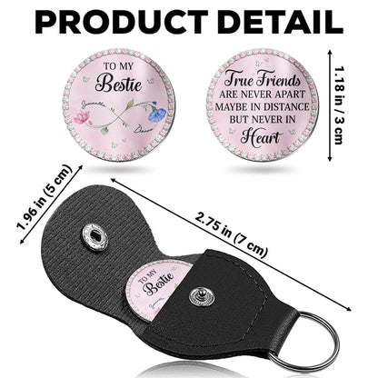 To My Bestie True Friends Never Apart Infinity Flower And Butterflies