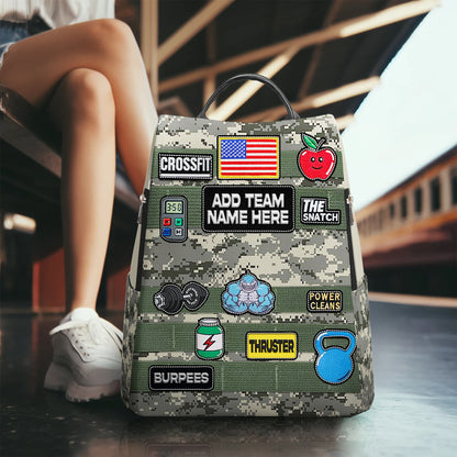 CROSSFIT - Personalized Leather BackPack - BP_FN27