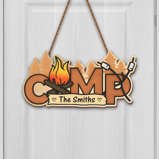 Gather Around The Fire With Marshmallows And Trees