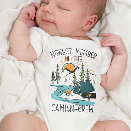 Newest Member Of The Campin Crew, Tent and Trees