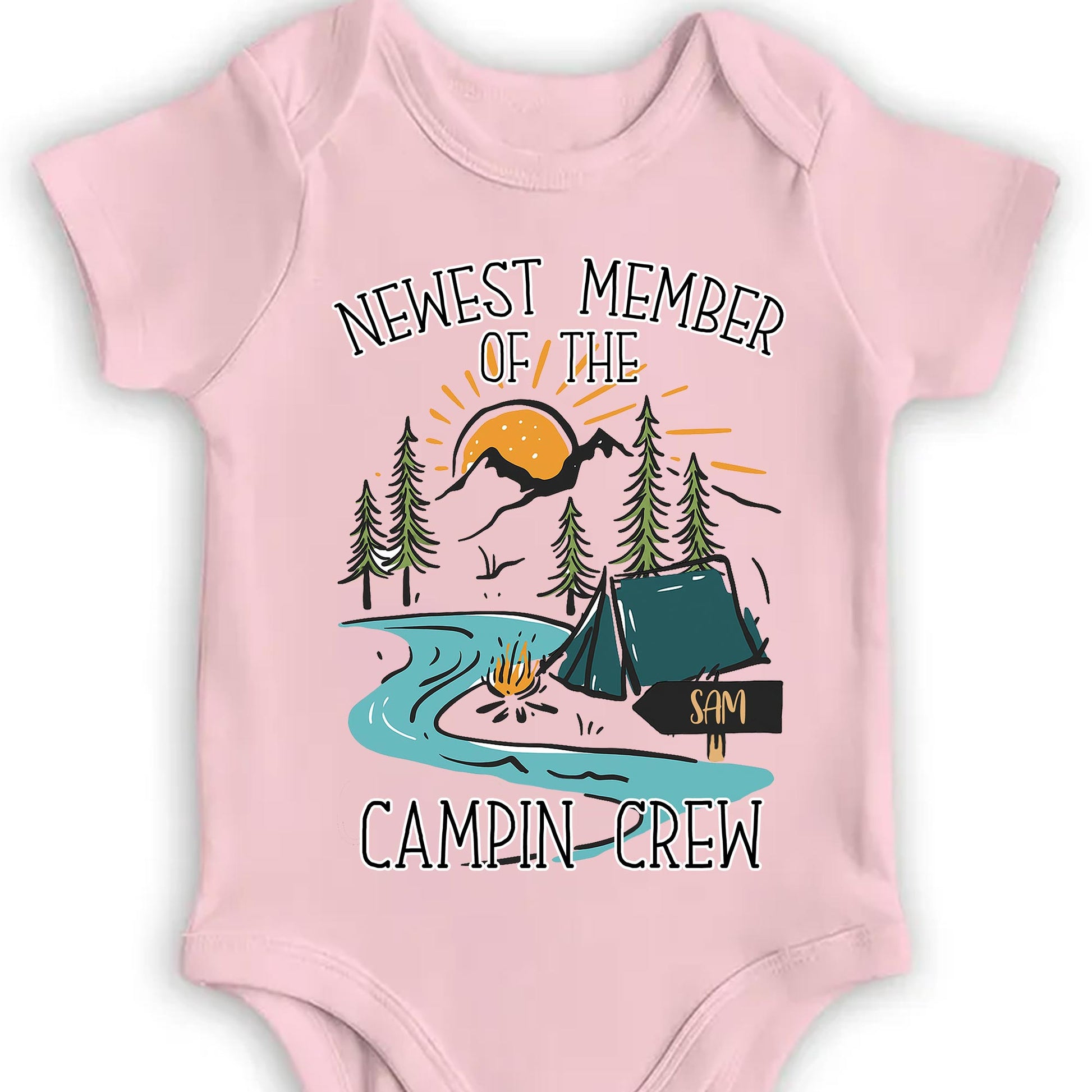 Newest Member Of The Campin Crew, Tent and Trees