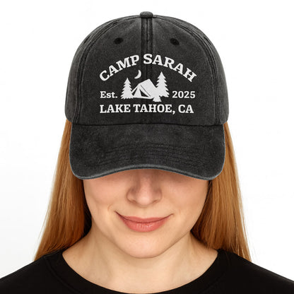 Camp Sarah, Est. Lake Tahoe, Tent And Trees Design