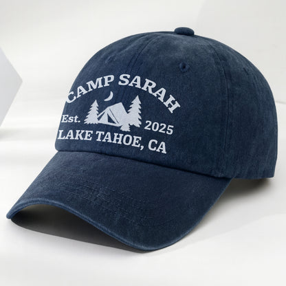 Camp Sarah, Est. Lake Tahoe, Tent And Trees Design
