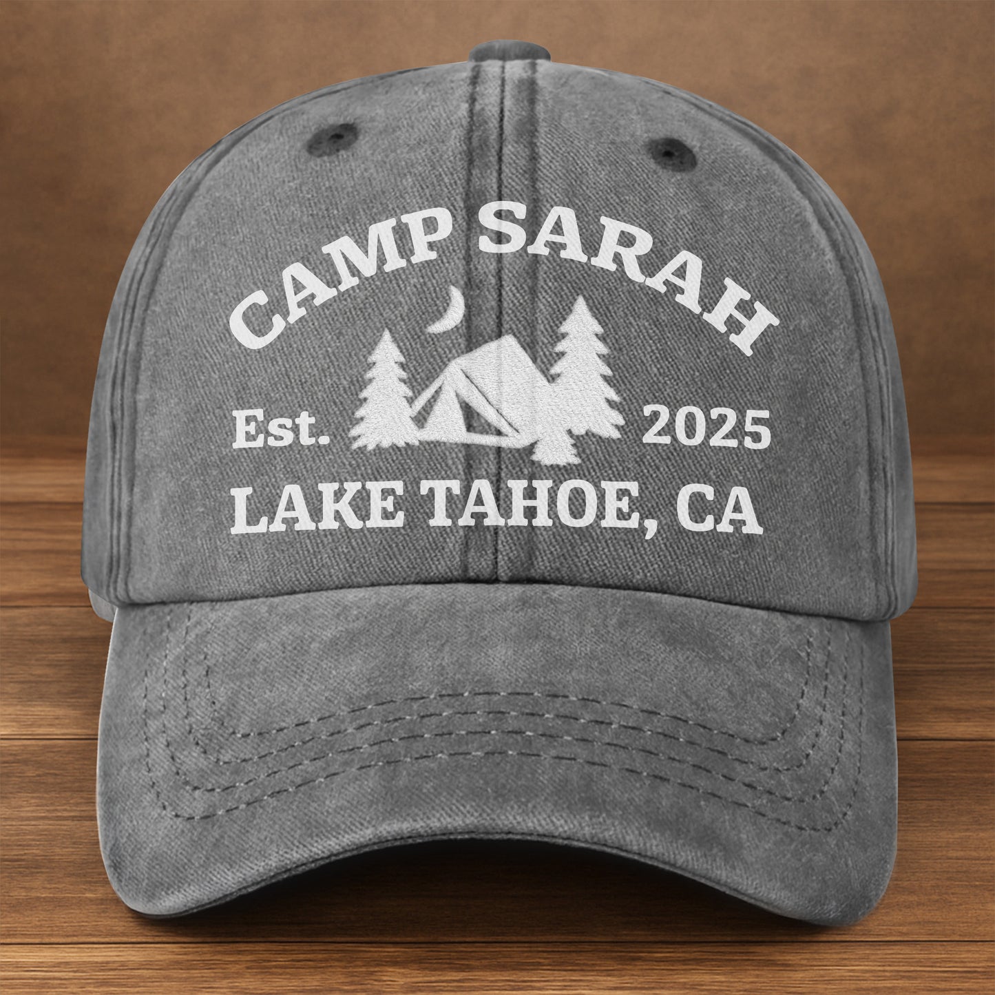 Camp Sarah, Est. Lake Tahoe, Tent And Trees Design
