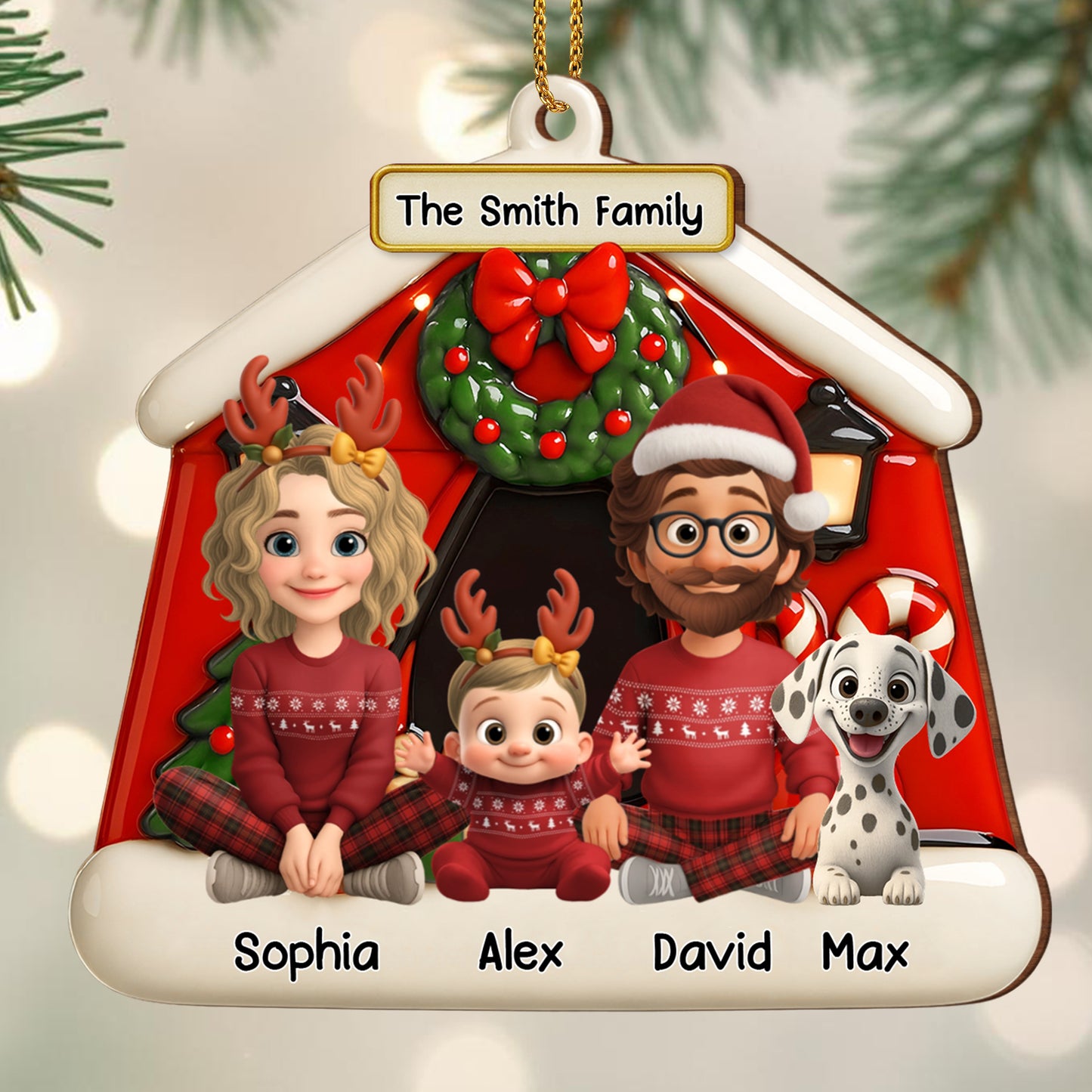 Capture Your Family Festive Smiles With Christmas Wreath