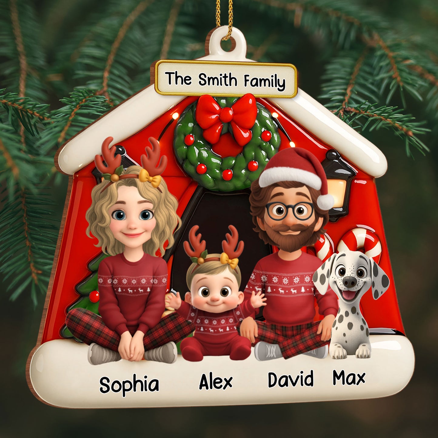 Capture Your Family Festive Smiles With Christmas Wreath