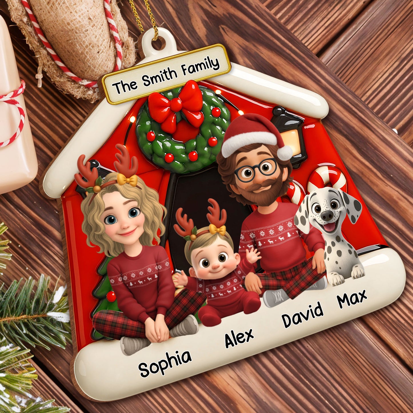 Capture Your Family Festive Smiles With Christmas Wreath