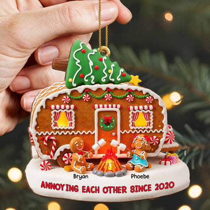 Annoying Each Other Since Gingerbread House Christmas Ornament