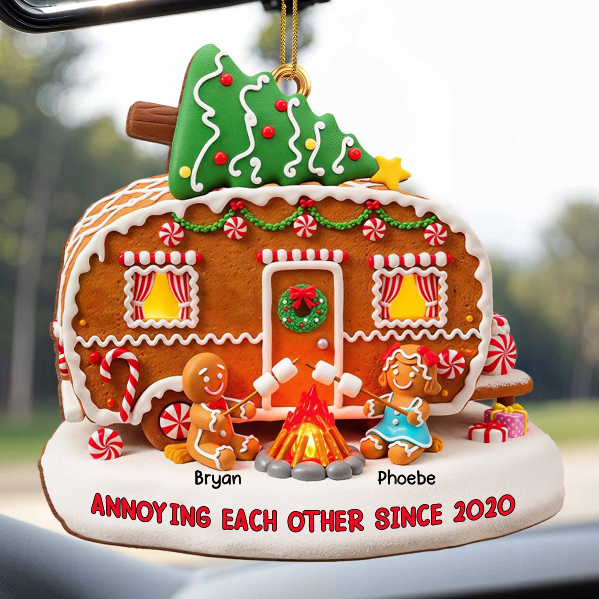 Annoying Each Other Since Gingerbread House Christmas Ornament