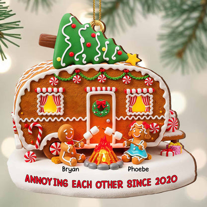Annoying Each Other Since Gingerbread House Christmas Ornament