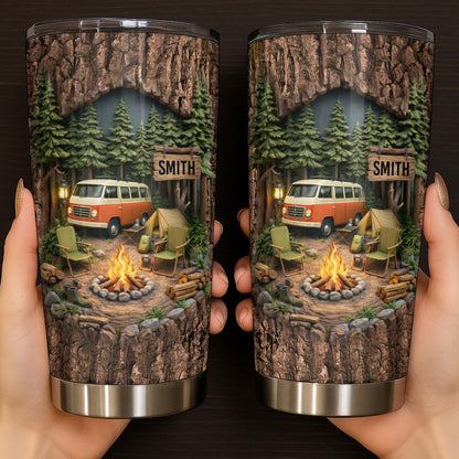Gather Around The Fire, Campfire and Vintage Van Design