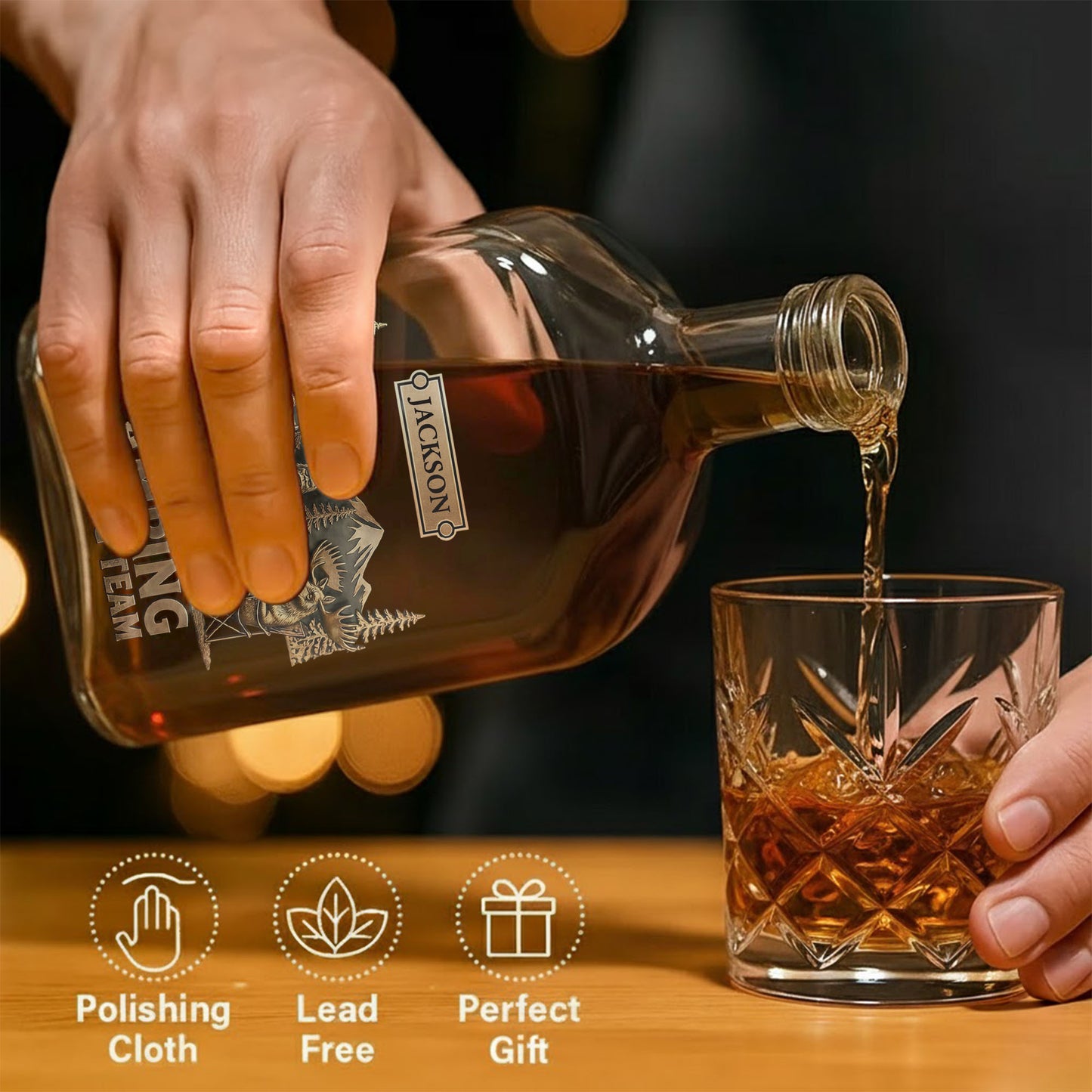 Camping Drinking Team Sasquatch Bear and Moose Around Campfire