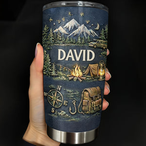 A Journey Awaits, Mountains and Campfire