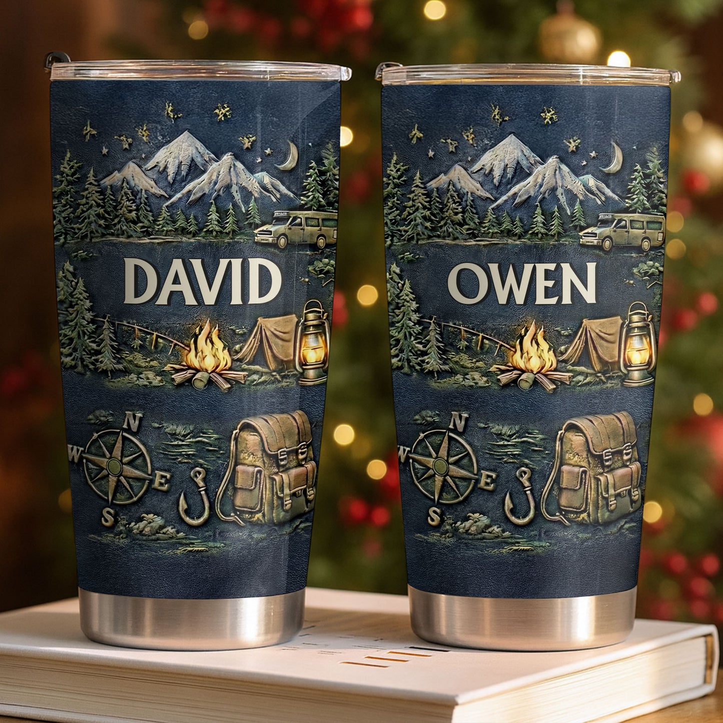 A Journey Awaits, Mountains and Campfire