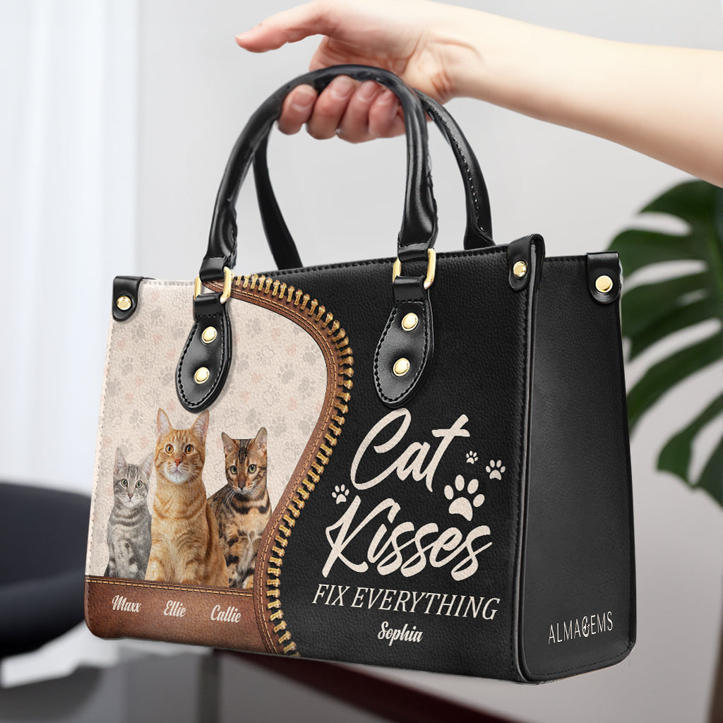 Cat Kisses Fix Everything Handbag