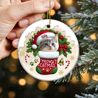 Meowy Catmas Festive Ornament For Pet Lovers