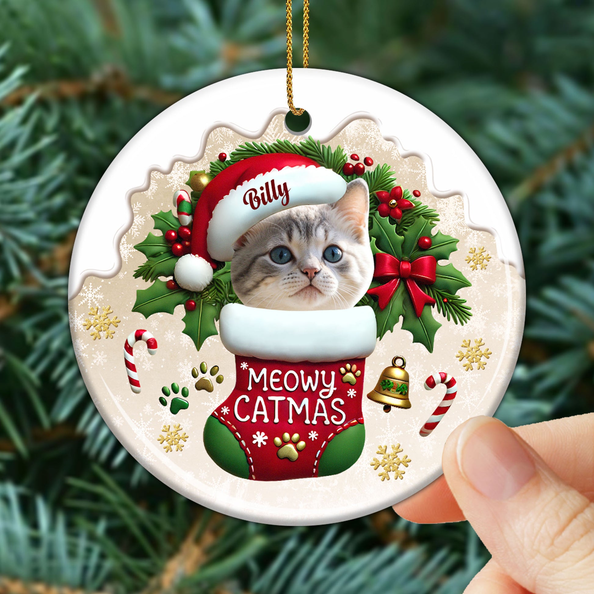 Meowy Catmas Festive Ornament For Pet Lovers