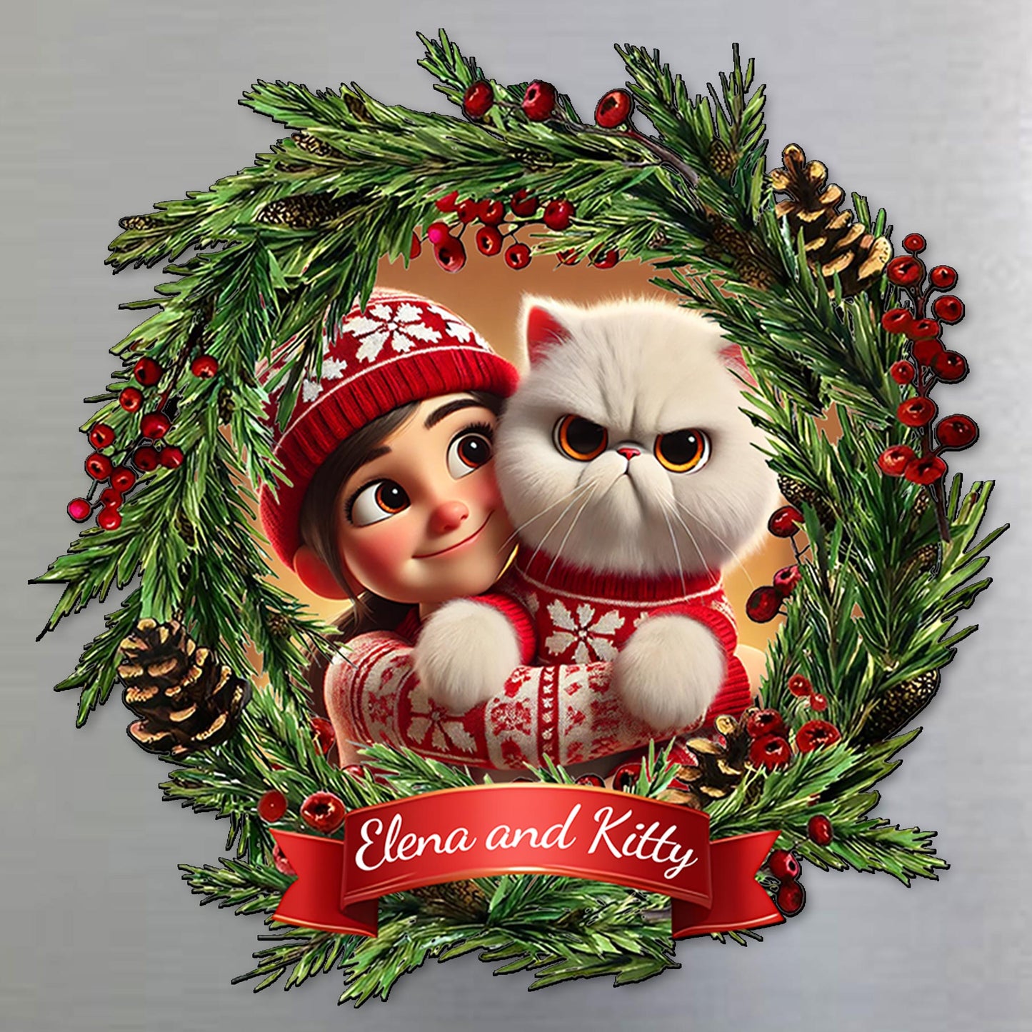 Celebrate The Holiday With Your Furry Friends Magnet