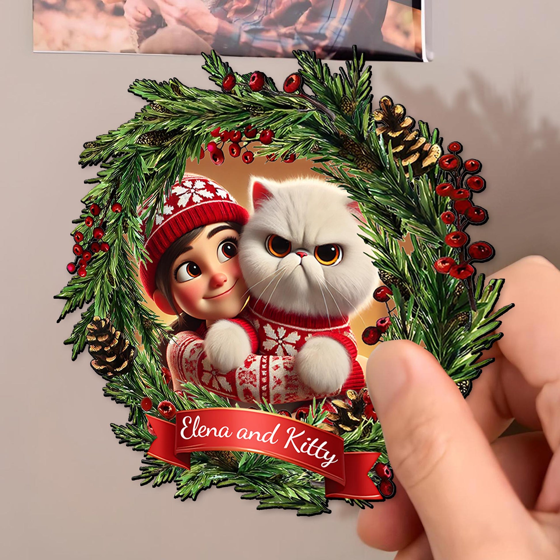 Celebrate The Holiday With Your Furry Friends Magnet