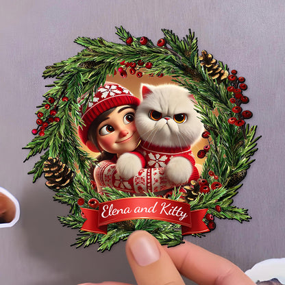 Celebrate The Holiday With Your Furry Friends Magnet